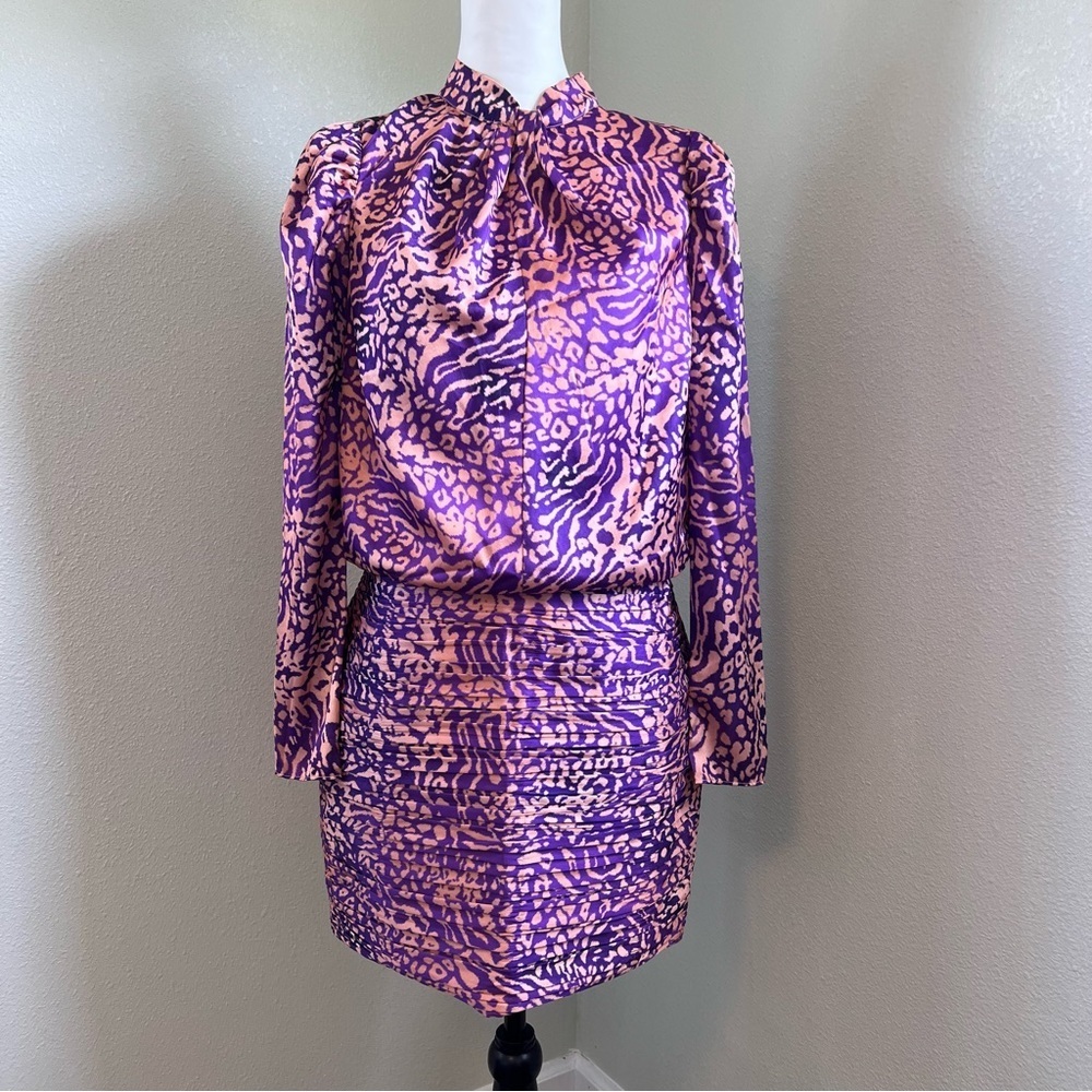 Saylor Gaia Leopard Print Dress Size Xs/S (See Description)